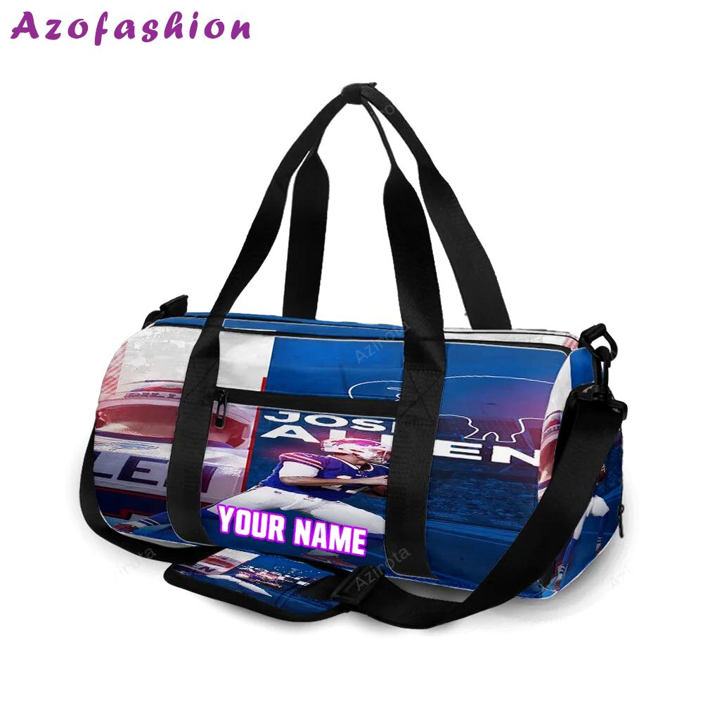 Buffalo bills josh allen v14 personalized name travel bag gym bag 20 Travel Bag