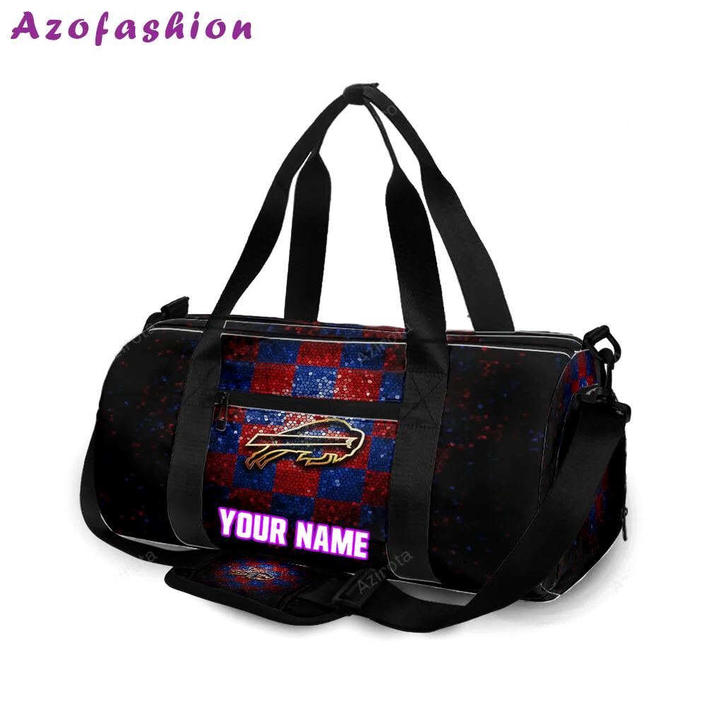Buffalo bills logo v2 personalized name travel bag gym bag 121 Travel Bag