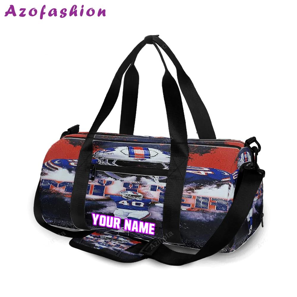 Buffalo bills von miller v1 personalized name travel bag gym bag 1096 Travel Bag