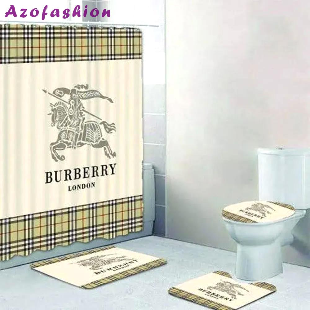 Burberry london bathroom set home decor hypebeast bath mat luxury fashion brand Bathroom Set