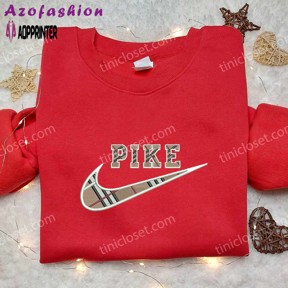 Burberry pike x nike embroidered sweatshirt: brand & nike inspired shirt Embroidered Shirt