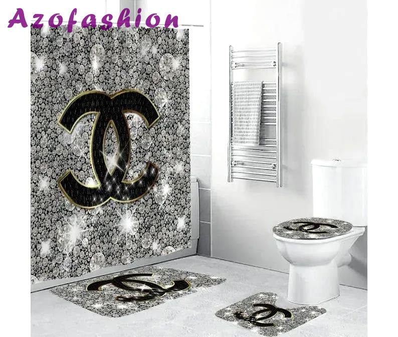 Chanel bathroom set hypebeast bath mat home decor luxury fashion brand Bathroom Set