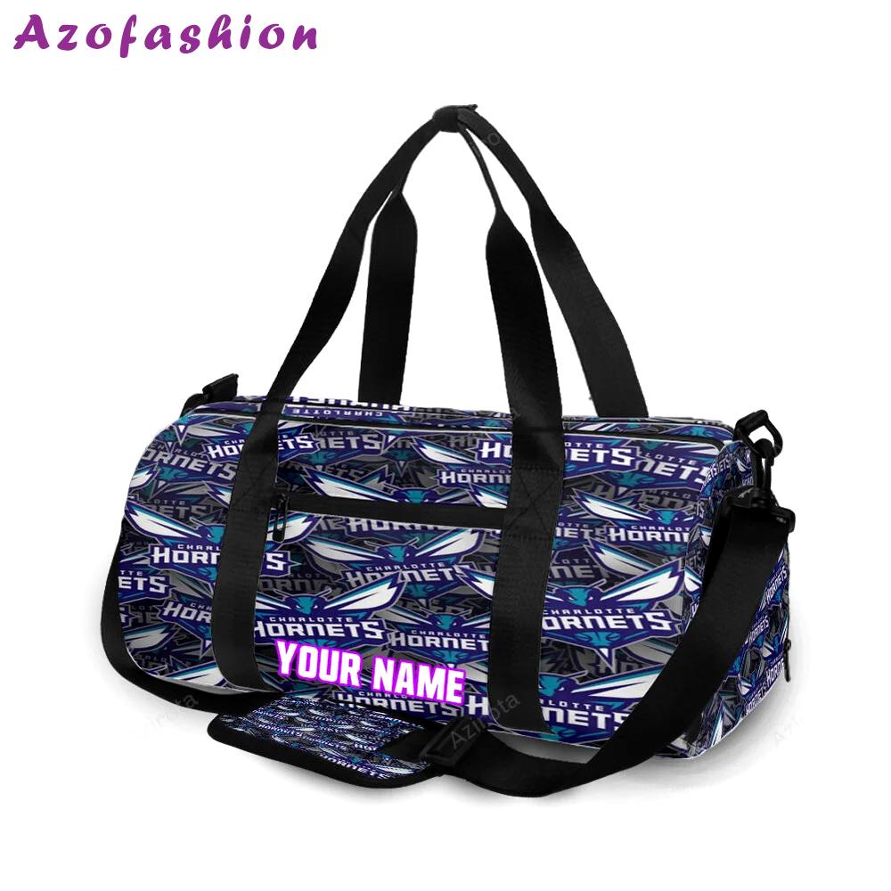 Charlotte hornets 2 personalized name travel bag gym bag 616 Travel Bag