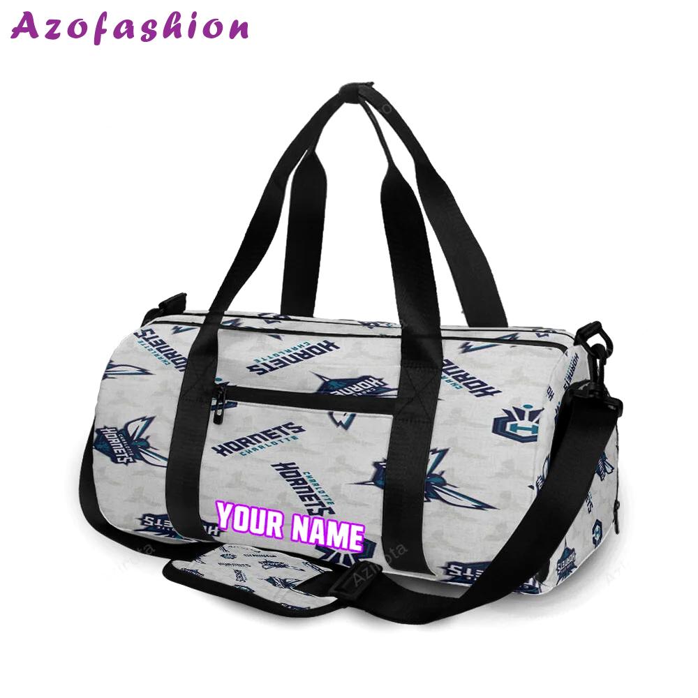 Charlotte hornets 6 personalized name travel bag gym bag 1208 Travel Bag