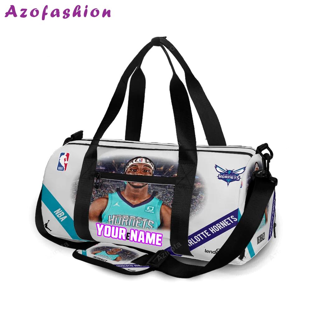 Charlotte hornets joe chealey1 personalized name travel bag gym bag 746 Travel Bag