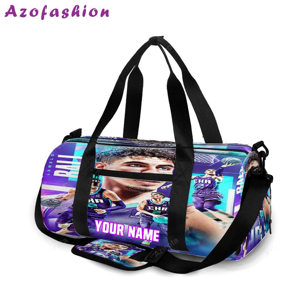 Charlotte hornets lamelo ball9 personalized name travel bag gym bag 1921 Travel Bag
