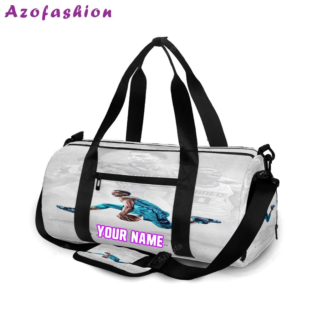 Charlotte hornets miles bridges1 personalized name travel bag gym bag 1884 Travel Bag