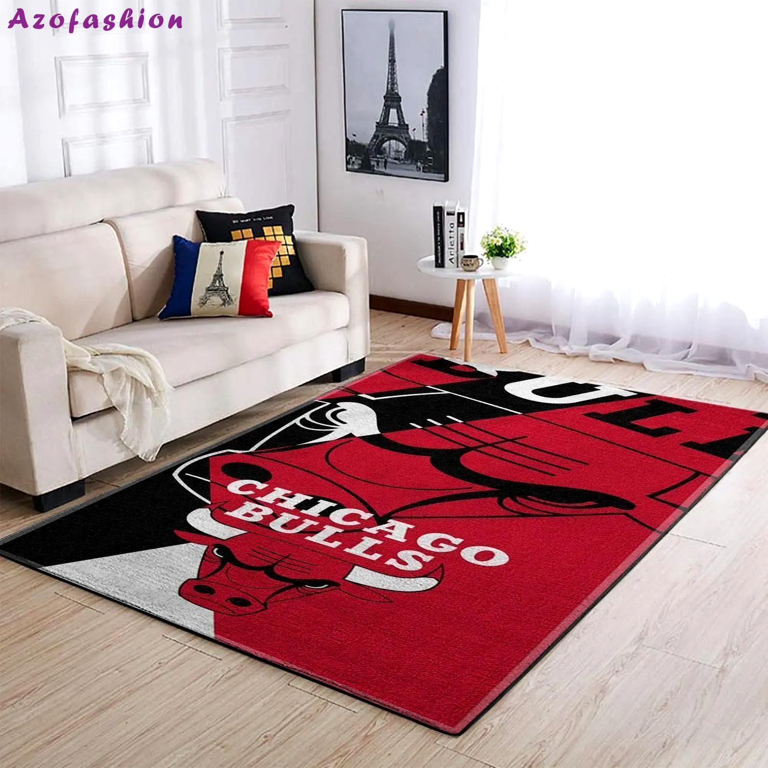 Chicago bulls area rug nba carpet living room rugs rug regtangle carpet v4631 Rectangle Rug