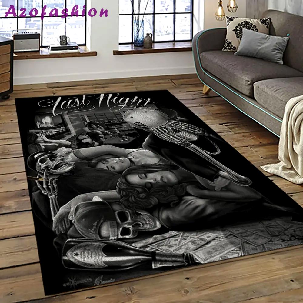 Chicano cholo style living room retangle carpet area rug home decor room decor gift for friends cc26 Rectangle Rug
