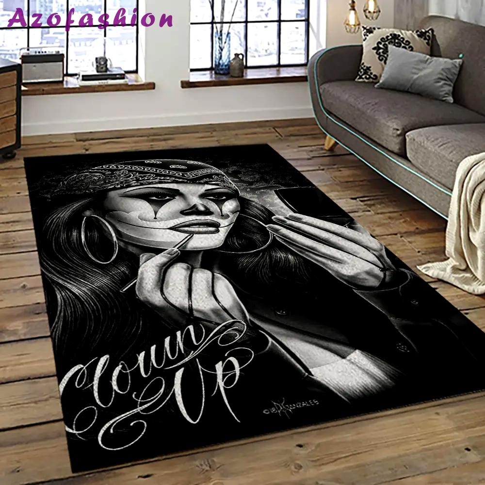 Chicano cholo style living room retangle carpet area rug home decor room decor gift for friends cc29 Rectangle Rug