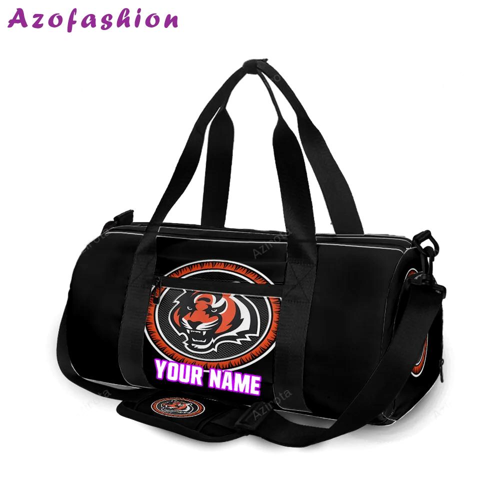Cincinnati bengals emblem v7 personalized name travel bag gym bag 450 Travel Bag