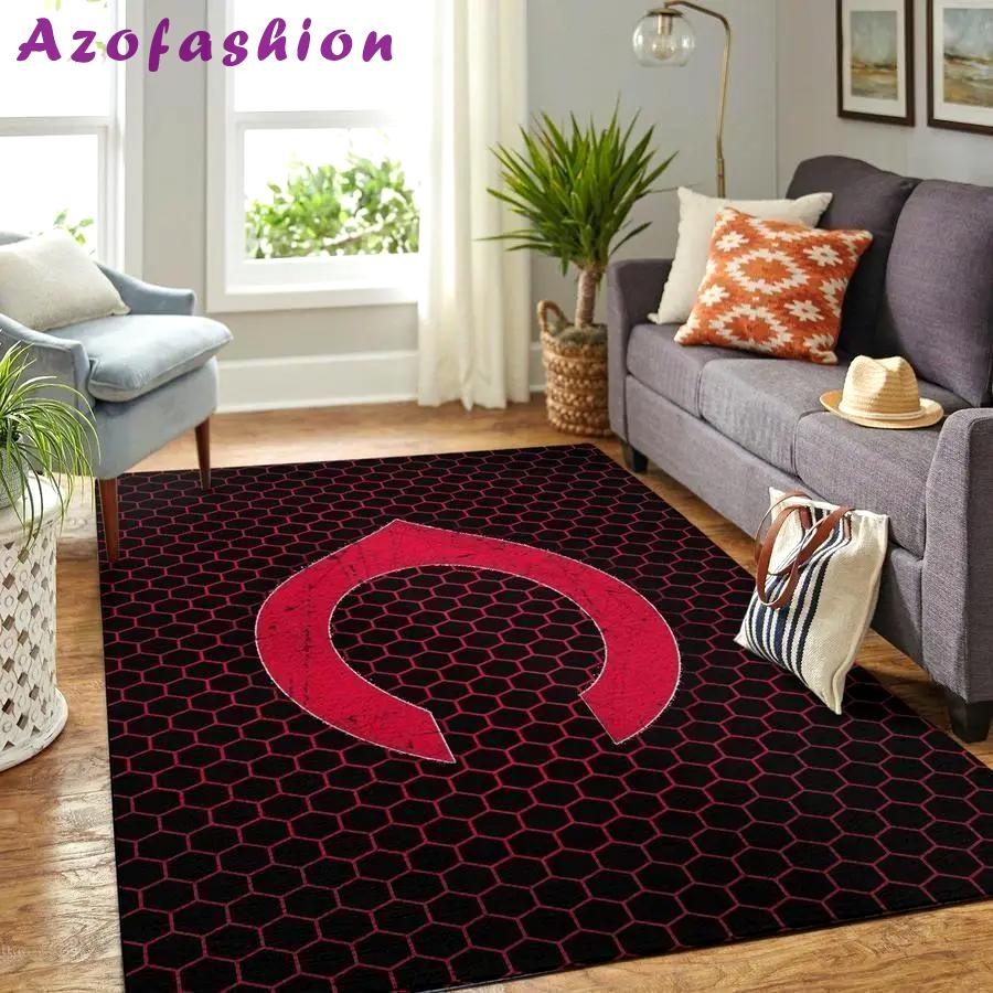 Cincinnati reds mlb baseball team logo carpet living room rugs v6651 Rectangle Rug