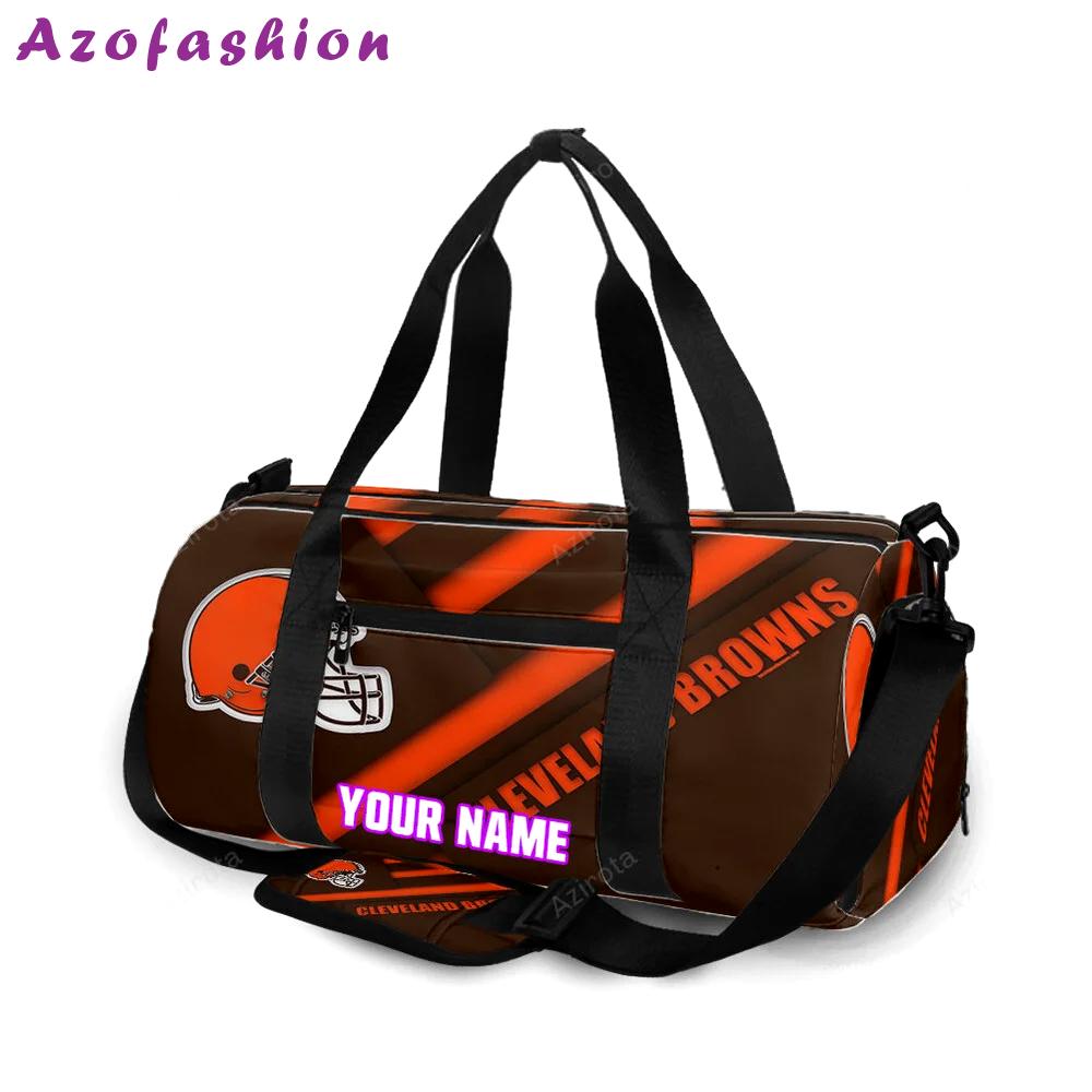Cleveland browns logo personalized name travel bag gym bag 786 Travel Bag