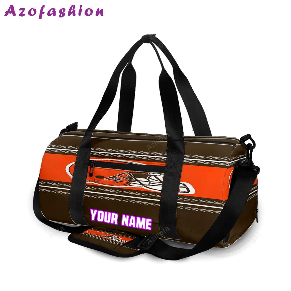 Cleveland browns logo v41 personalized name travel bag gym bag 1881 Travel Bag