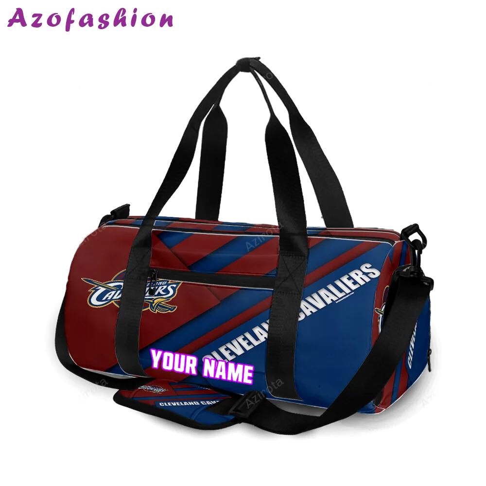 Cleveland cavaliers flag personalized name travel bag gym bag 468 Travel Bag