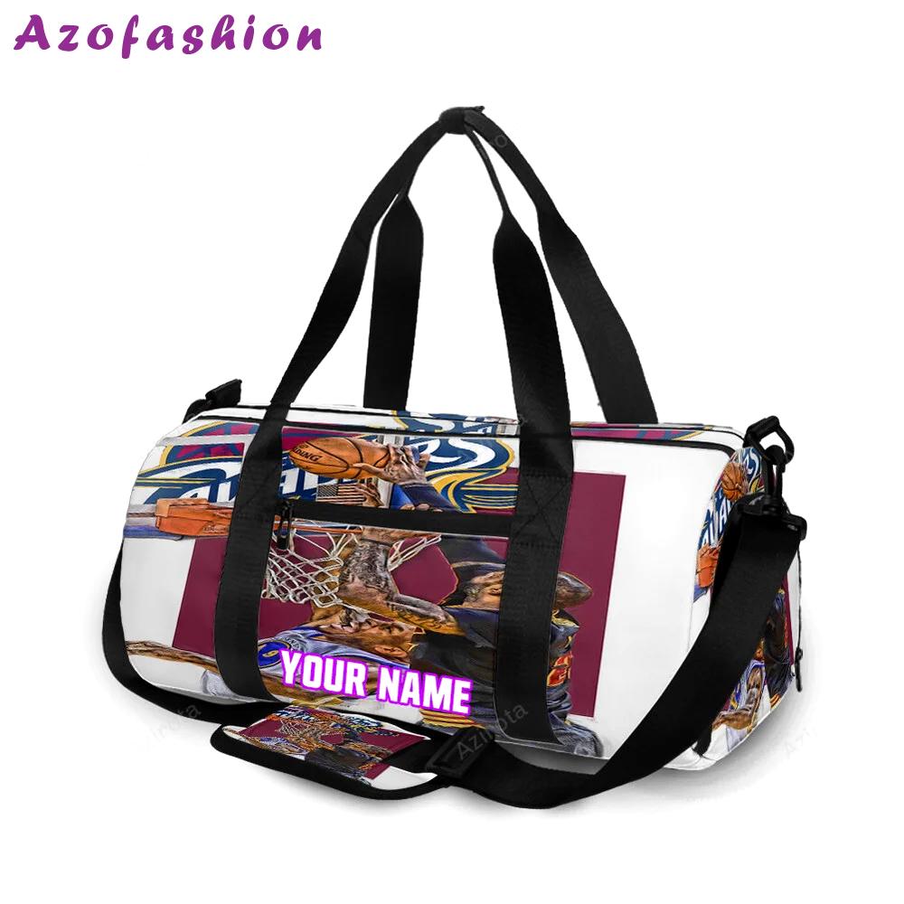 Cleveland cavaliers lebron james 23 v9 personalized name travel bag gym bag 1545 Travel Bag
