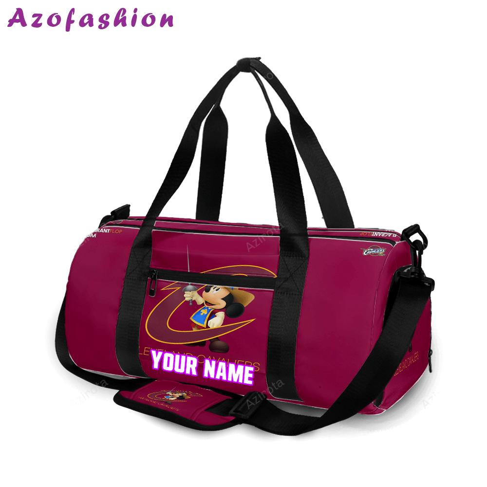 Cleveland cavaliers mickey disney1 personalized name travel bag gym bag 2174 Travel Bag