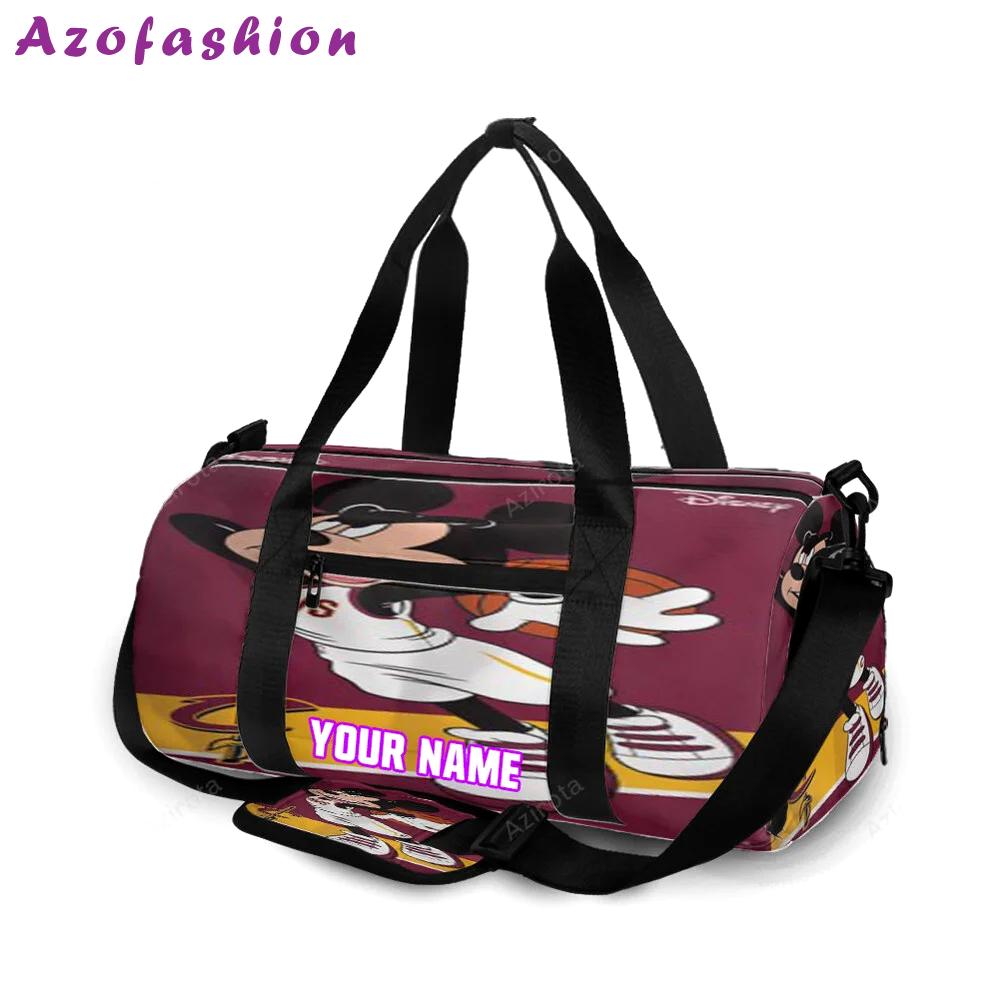 Cleveland cavaliers mickey disney4 personalized name travel bag gym bag 417 Travel Bag