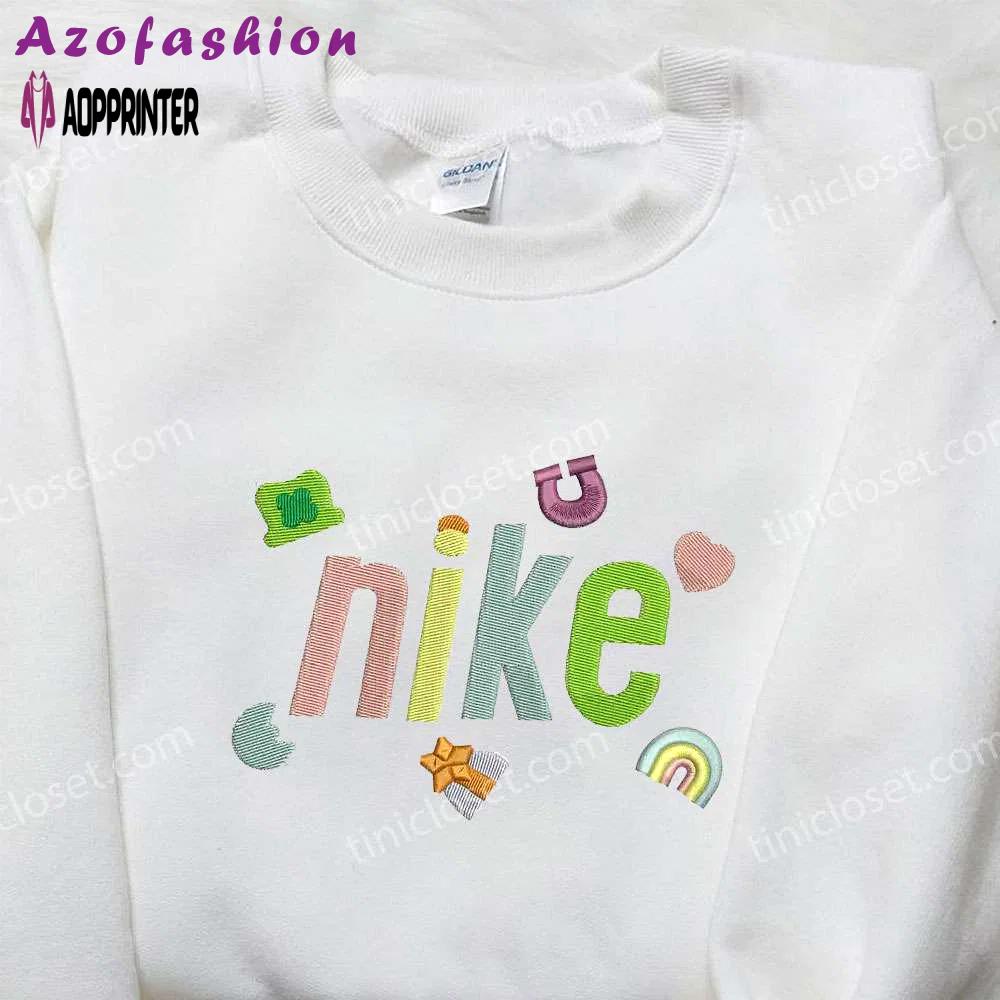 Colorful x nike embroidered hoodie & shirt: best birthday gift ideas Embroidered Shirt