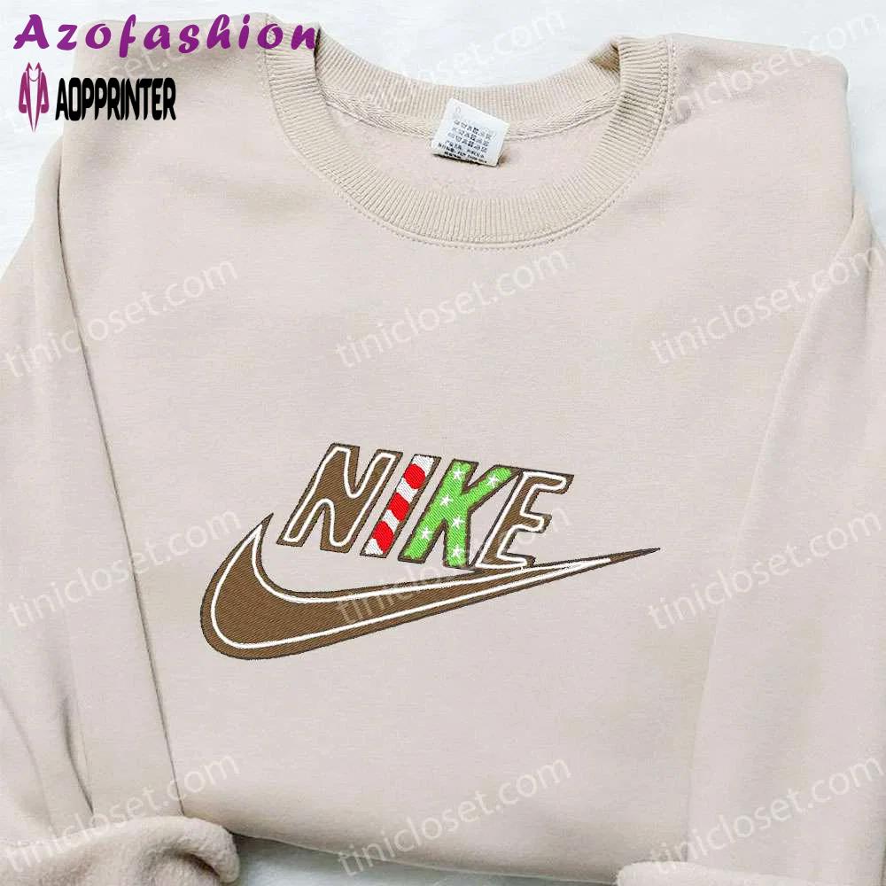 Cookie christmas x nike embroidered tshirt: best holiday gift ideas Embroidered Shirt