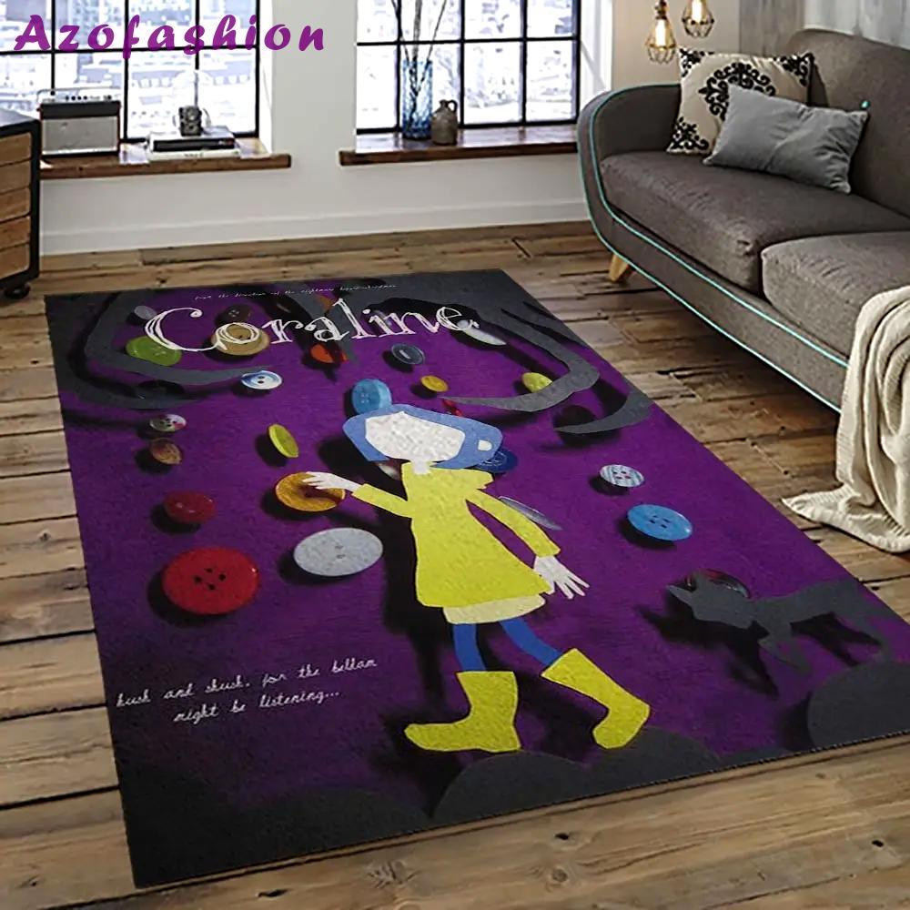 Coraline fantastic film movie carpet area rug home decor halloween gift best present for friends cr14 Rectangle Rug