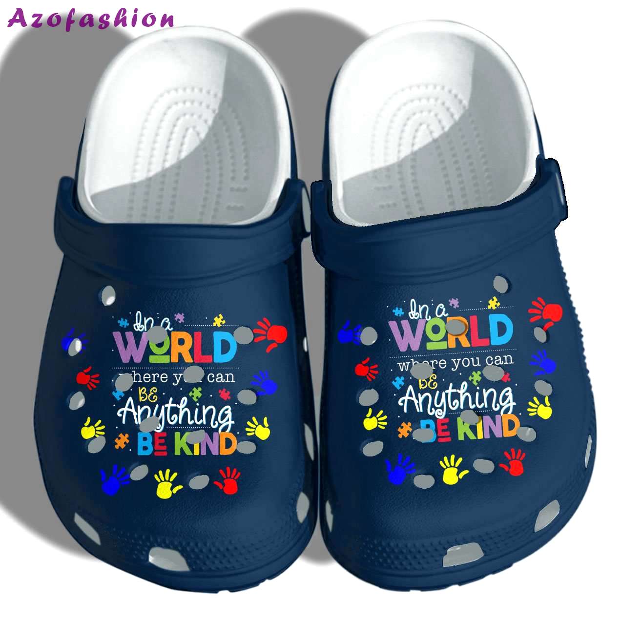 Crocs outfit - autism awareness in a world where you can be anything be kind crocs crocband clog shoes - 151 Crocs Outfit