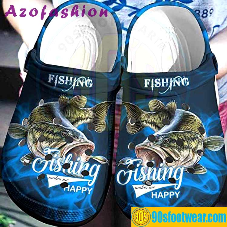 Crocs outfit - bass fishing crocs – fishing makes me happy custom classic clog - 216 Crocs Outfit