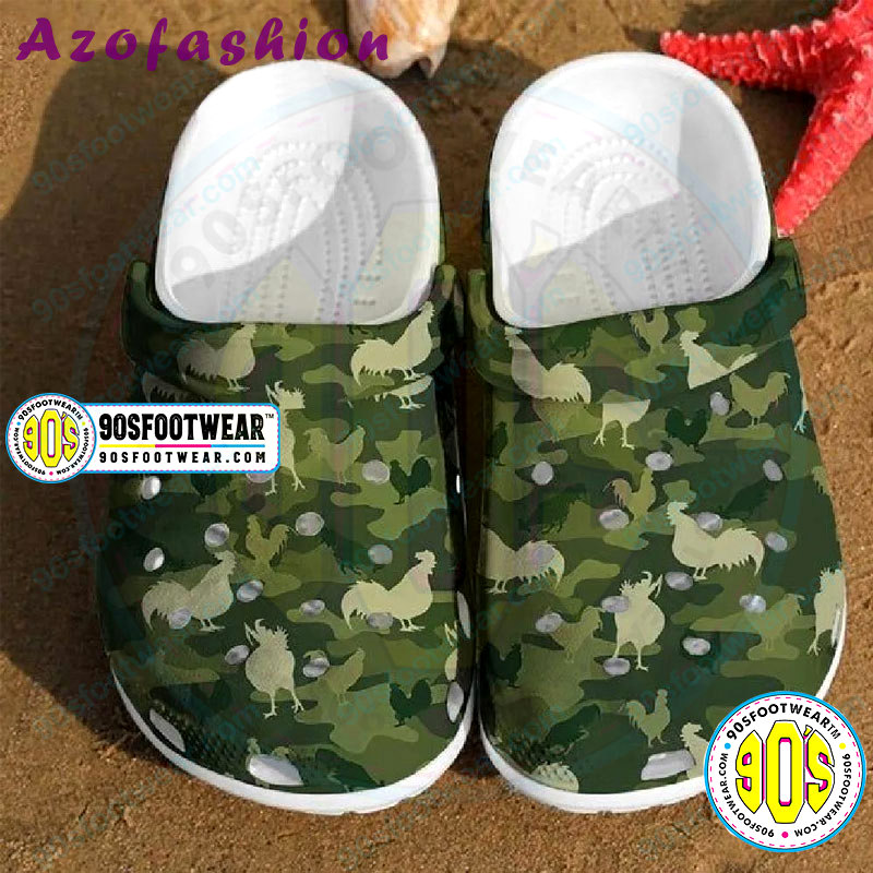 Crocs outfit - camo crocs chicken funny farm camouflage color clog shoes - 349 Crocs Outfit