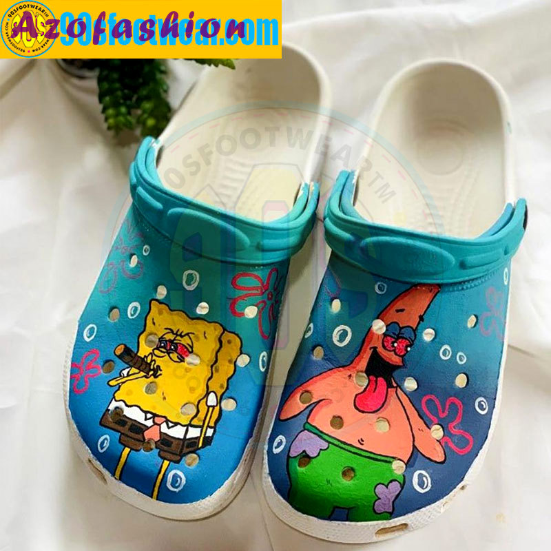 Crocs outfit - crazy patrick star and spongebob crocs – spongebob squarepants clogs - 420 Crocs Outfit