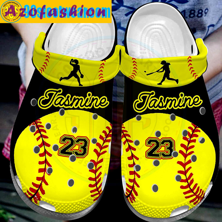 Crocs outfit - custom softball crocs – personalized softball classic clog - 487 Crocs Outfit