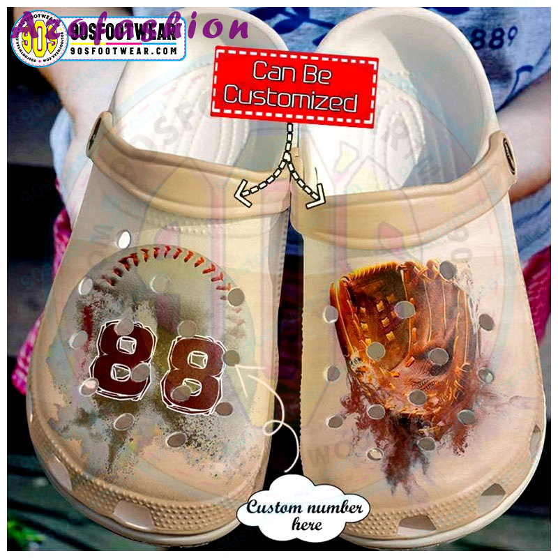 Crocs outfit - customize jersey numbers funny personalized baseball crocs - 507 Crocs Outfit