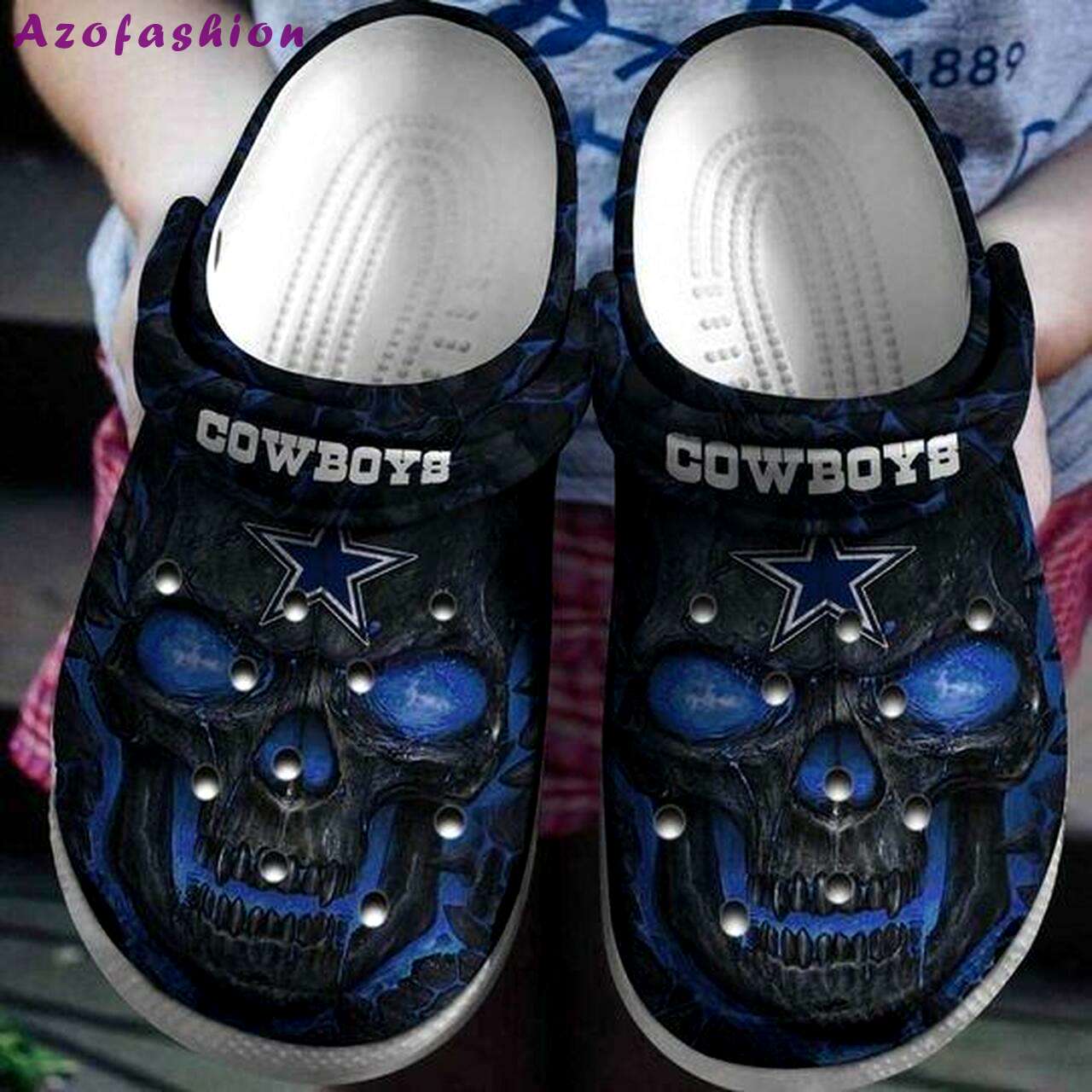 Crocs outfit - dallas cowboys skull crocs crocband clogs - 548 Crocs Outfit