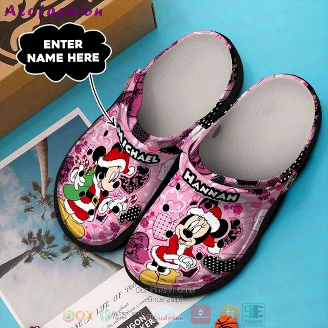 Crocs outfit - disney mickey minnie christmas custom name santa claus cosplay christmas crocs clogs crocband shoes - 609 Crocs Outfit