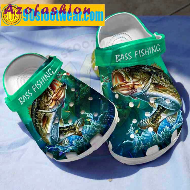 Crocs outfit - fishing crocs – amazing bass fishing custom classic clog - 704 Crocs Outfit