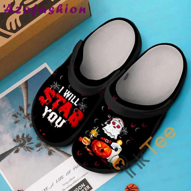 Crocs outfit - ghost nurse i will stab you halloween crocs crocband clogs shoes - 762 Crocs Outfit