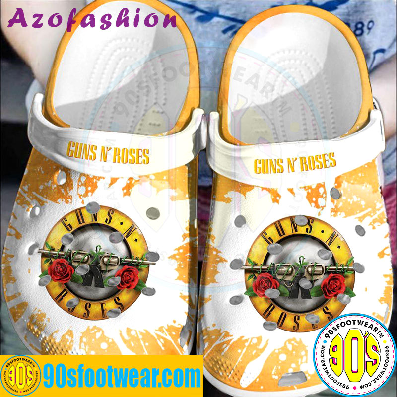 Crocs outfit - guns n rose crocs logo color splash classic clogs - 804 Crocs Outfit