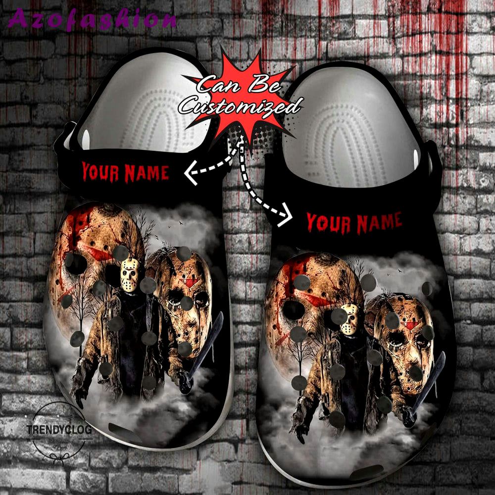 Crocs outfit - halloween crocs personalized jason voorhees friday the 13th horror movie clogs crocband shoes - 949 Crocs Outfit
