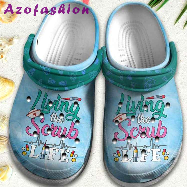 Crocs outfit - living the scrub life beautiful nurse life inspiration nurse crocs clog shoes - 1366 Crocs Outfit