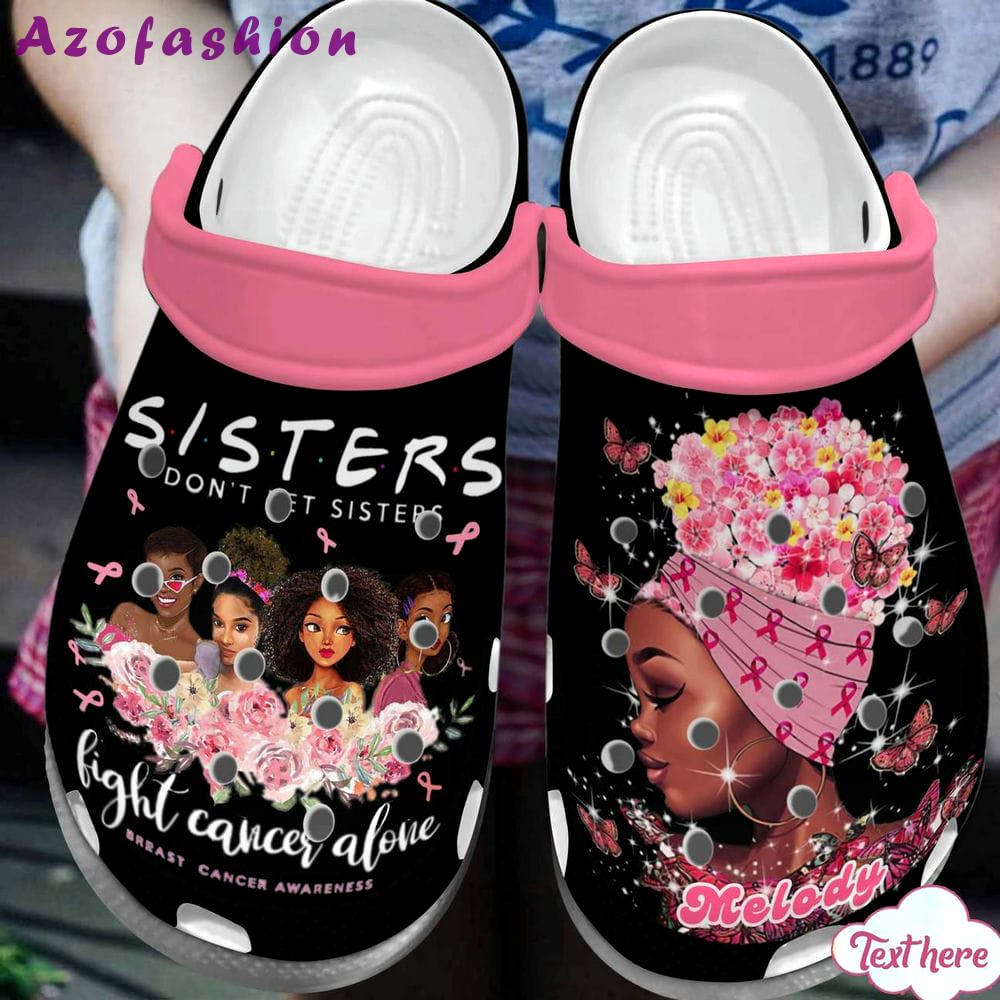 Crocs outfit - personalized breast cancer crocs don’t let sister fight cancer alone crocs clogs crocband shoes - 1645 Crocs Outfit