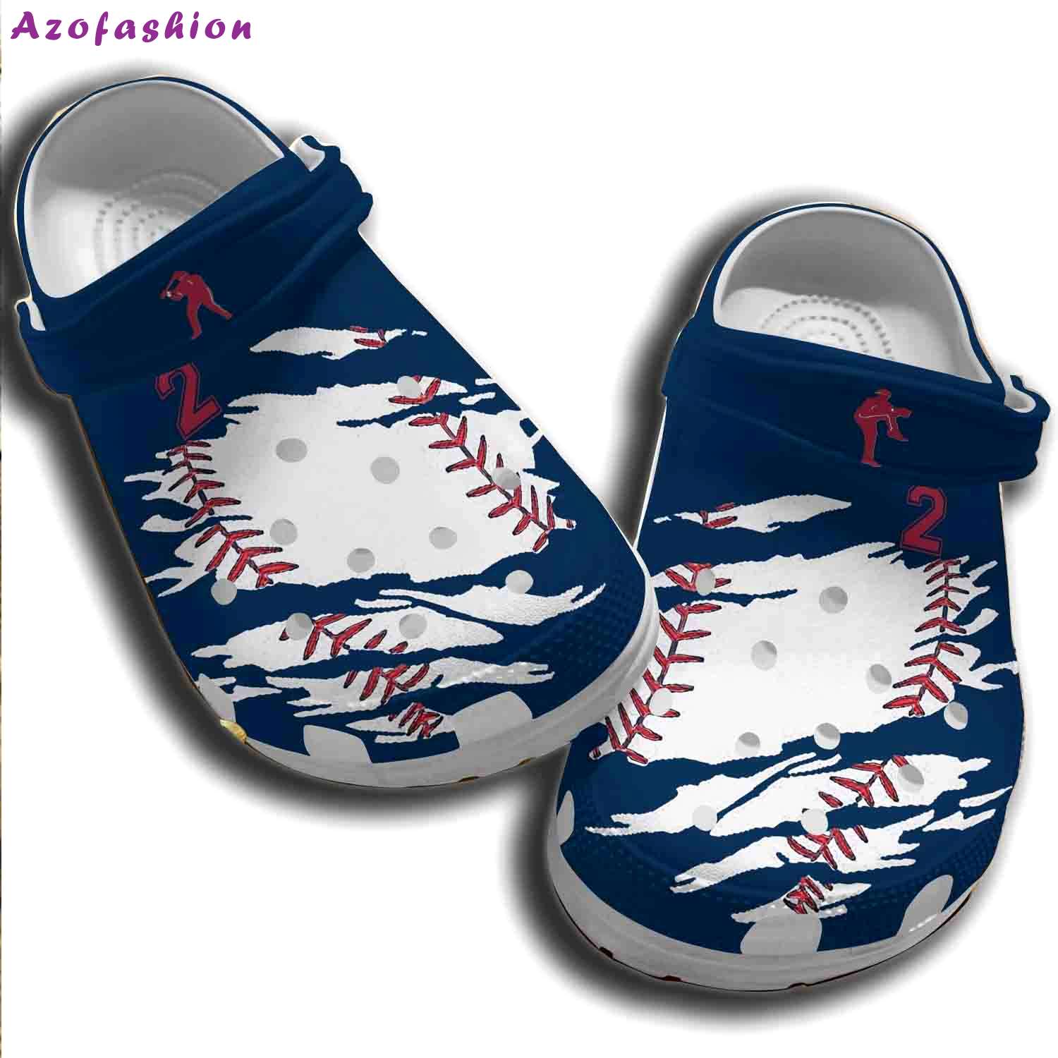 Crocs outfit - personalized number baseball player crocs crocband clogs - 1783 Crocs Outfit