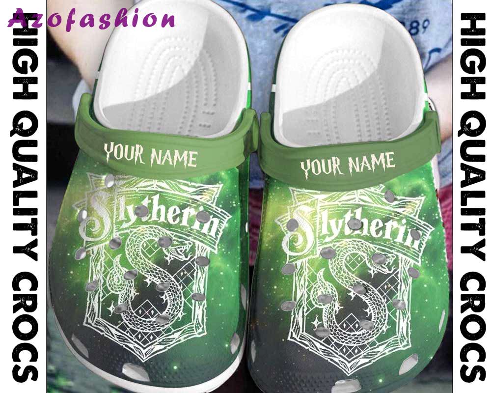 Crocs outfit - personalized slytherin logo harry potter crocs clogs crocband shoes - 1830 Crocs Outfit