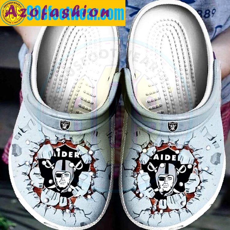 Crocs outfit - raider crocs tide nfl las vegas raiders football team custom classic clog - 1966 Crocs Outfit
