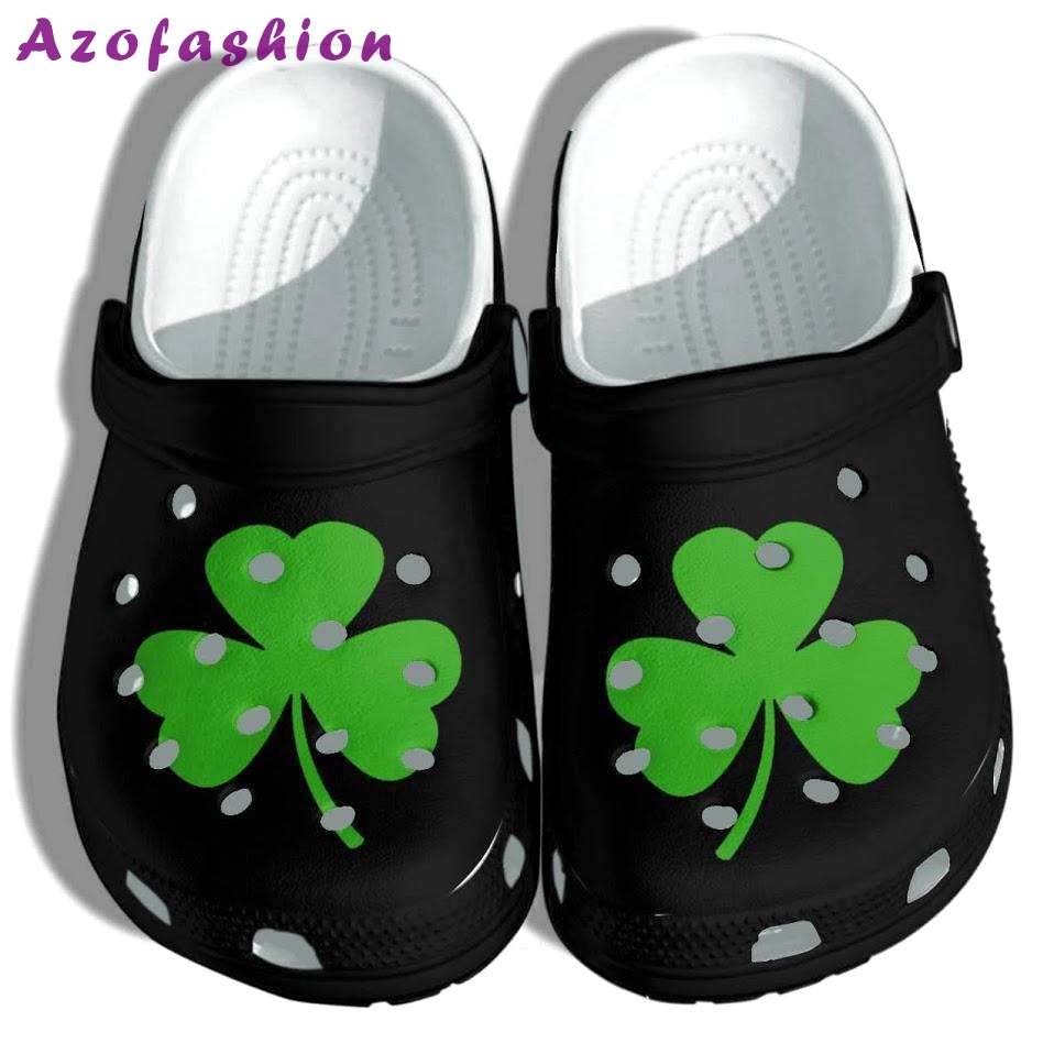 Crocs outfit - shamrock clover lucky flower irish patricks day crocs crocband clog shoes - 2001 Crocs Outfit