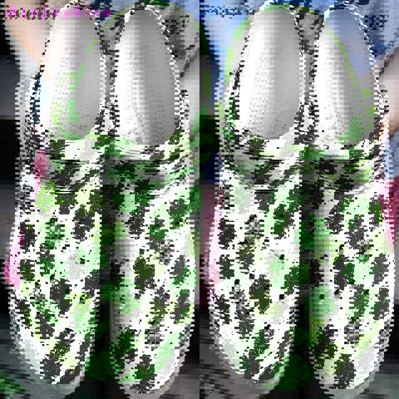 Crocs outfit - st patrick’s day irish shamrocks pattern crocband crocs shoes - 2080 Crocs Outfit