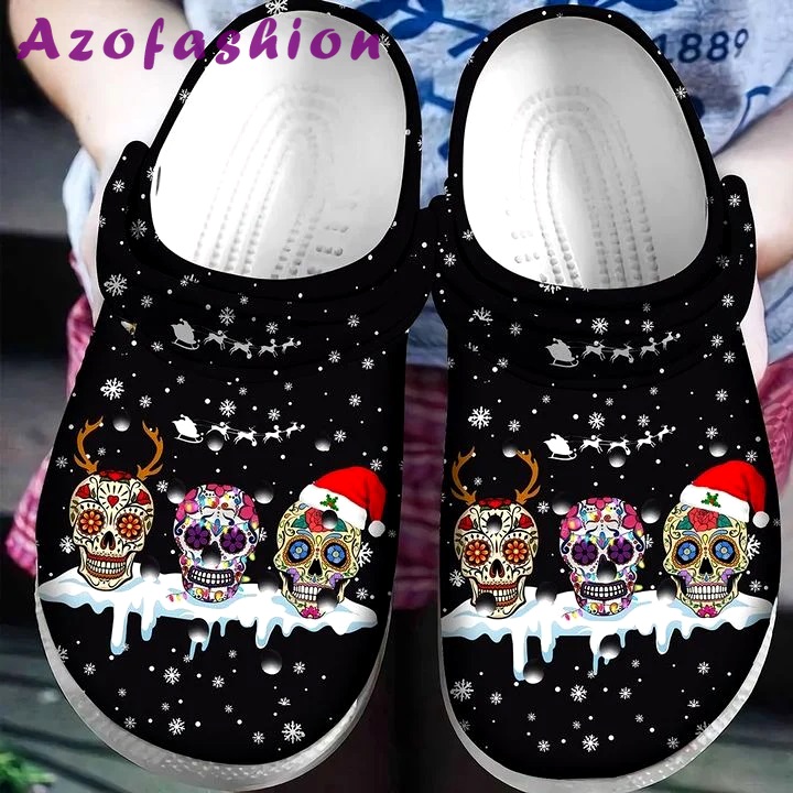 Crocs outfit - sugar skull christmas crocs crocband clog shoes for men women - 2130 Crocs Outfit