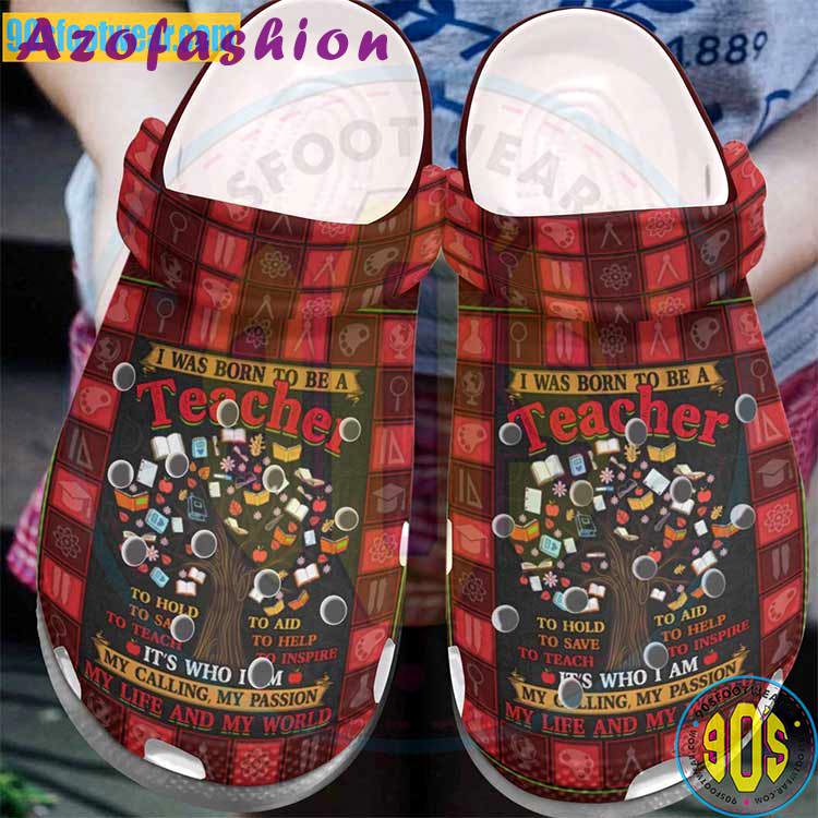 Crocs outfit - teacher crocs – i was born to be a teacher clogs - 2158 Crocs Outfit