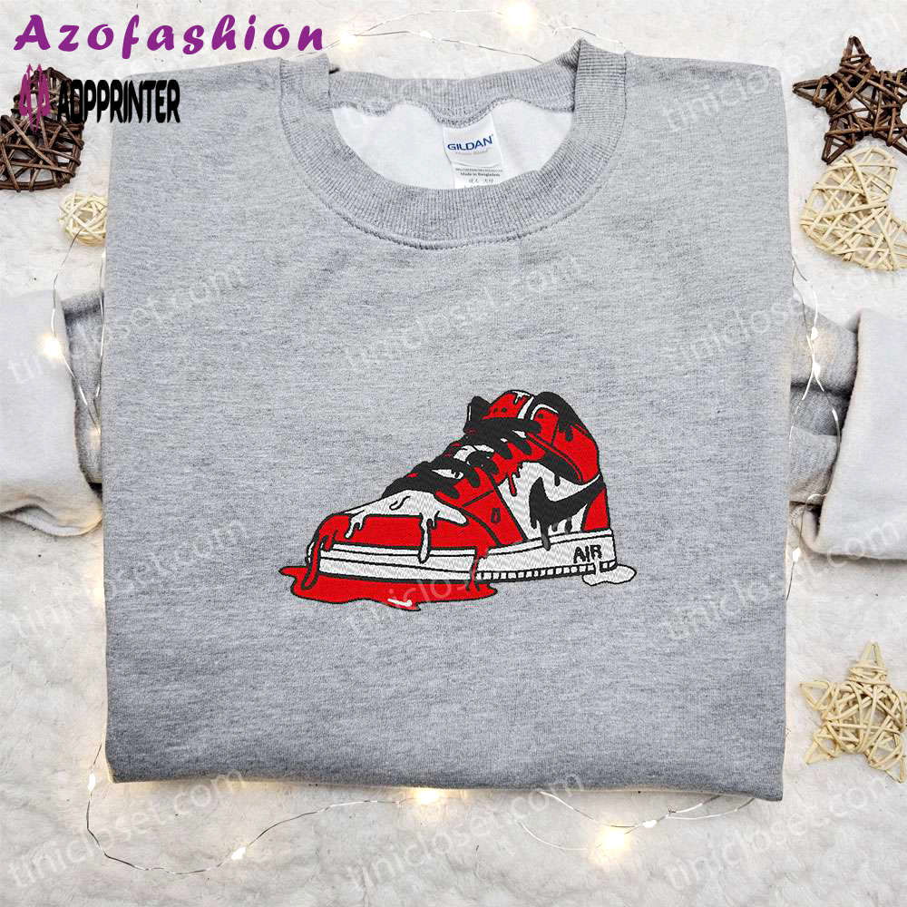 Custom air jordan 1 x nike embroidered shirt: best birthday gift ideas Embroidered Shirt
