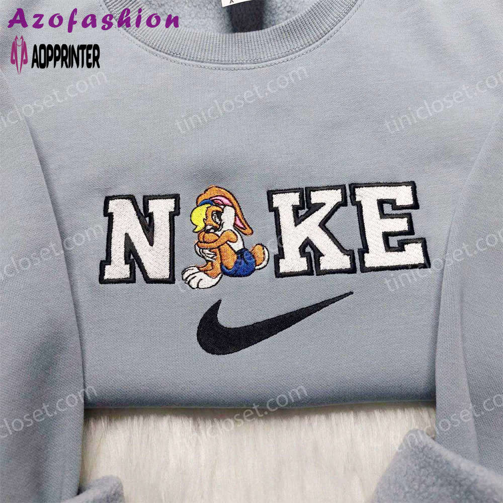 Custom nike lola bunny embroidered shirt – cartoon style delight Embroidered Shirt