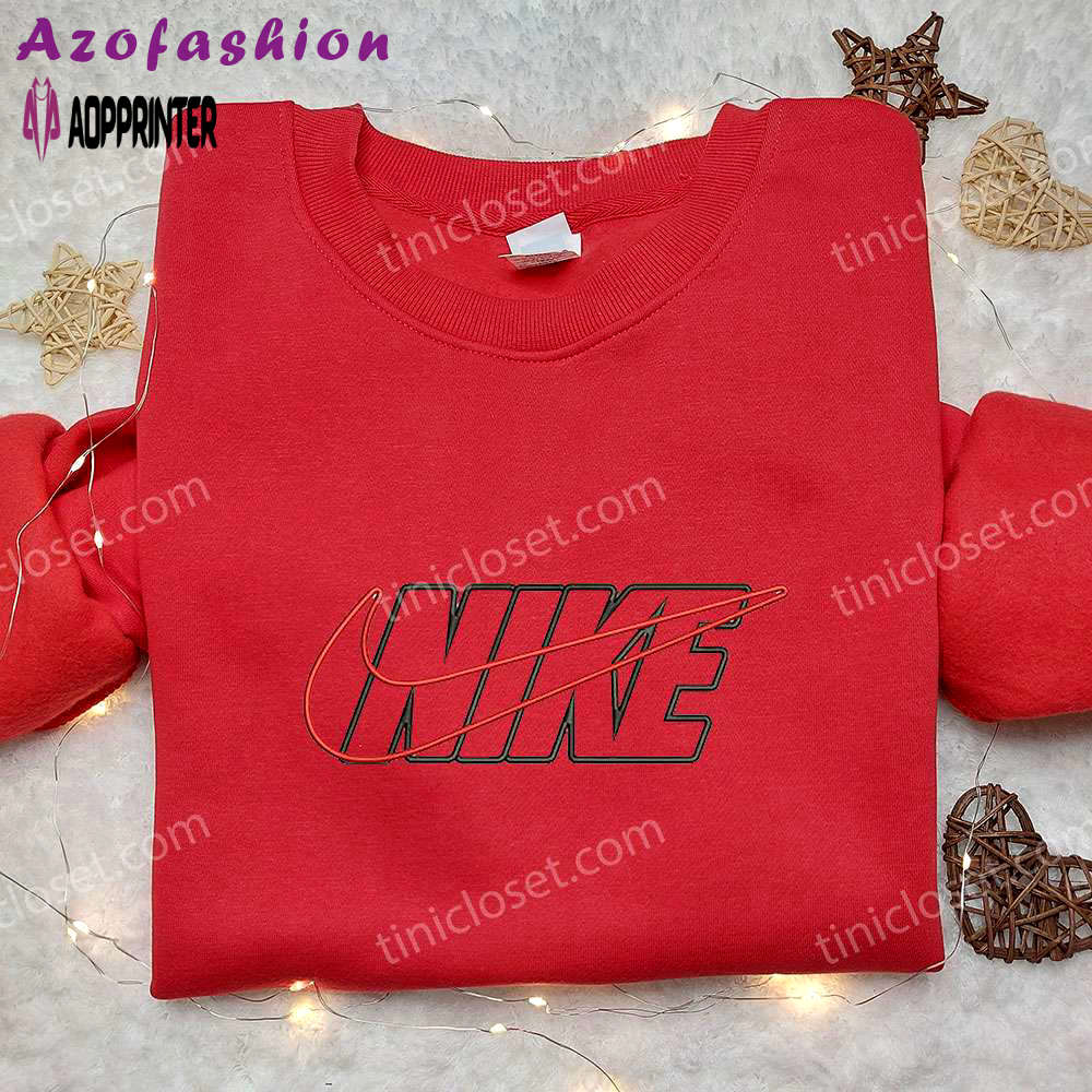 Custom nike vintage embroidered sweatshirt – best nike inspired birthday gift ideas Embroidered Shirt