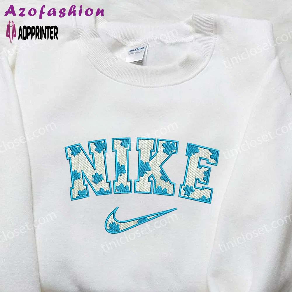 Custom nike x lucky grass embroidered shirt: best family gifts Embroidered Shirt